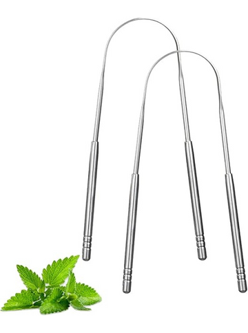 Stainless Steel Yiwafu 2 Pack Tongue Scraper