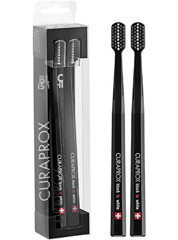 Duo Blister Curaprox Black White Toothbrush